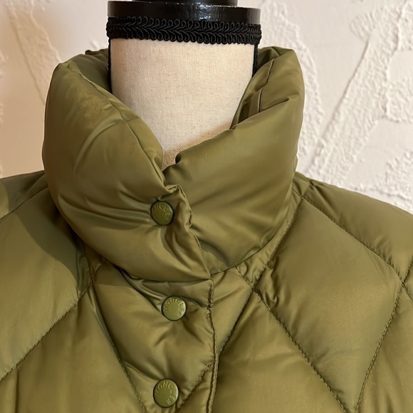 Moncler Olive Green Quilted Down Jacket Sz-0 - Picture 7 of 15